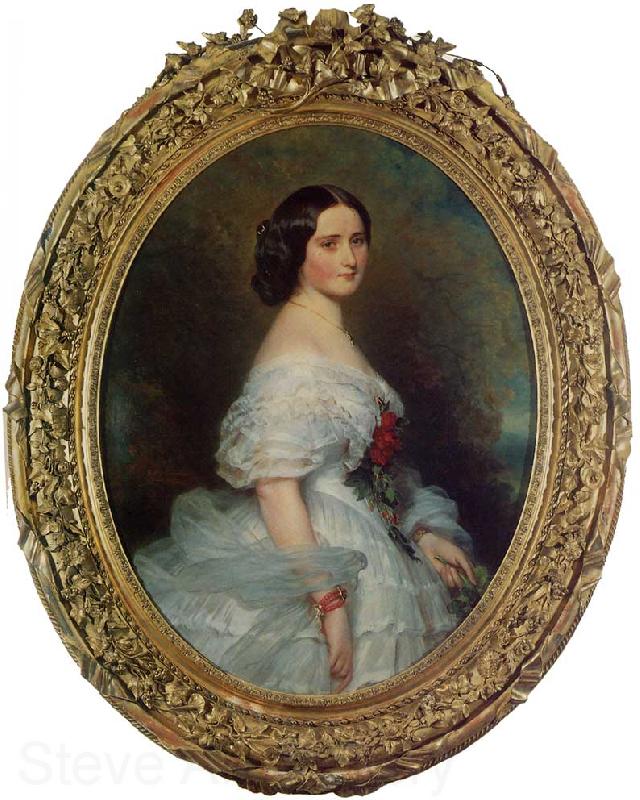 Franz Xaver Winterhalter Anna Dollfus, Baronne de Bourgoing Germany oil painting art